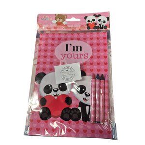 Tiny Mills Panda Coloring Book Set With Crayons For Kids